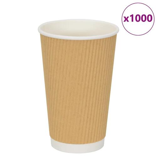 Kaffekopper af papir 500 stk. 16oz 400ml brun