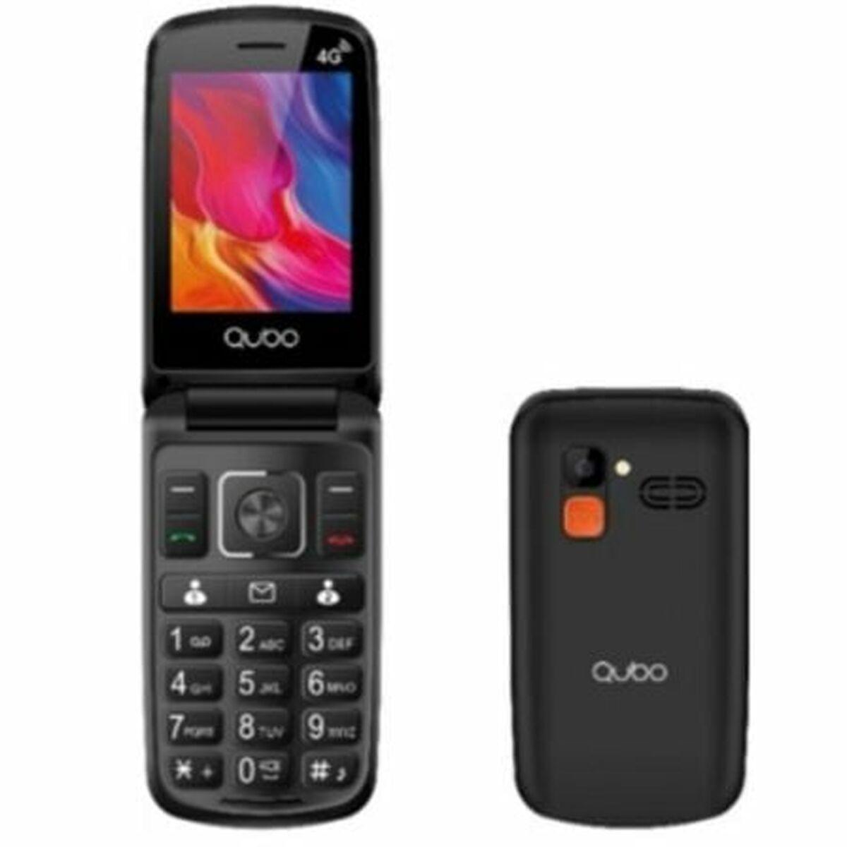 Qubo P-210NW 4G klapmobil til ældre - sort