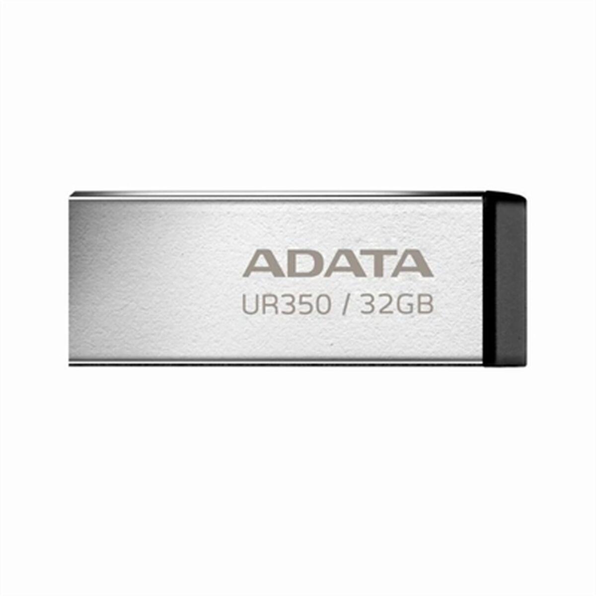 USB-stik Adata UR350 32 GB - sort/sølv, USB 3.2 billede