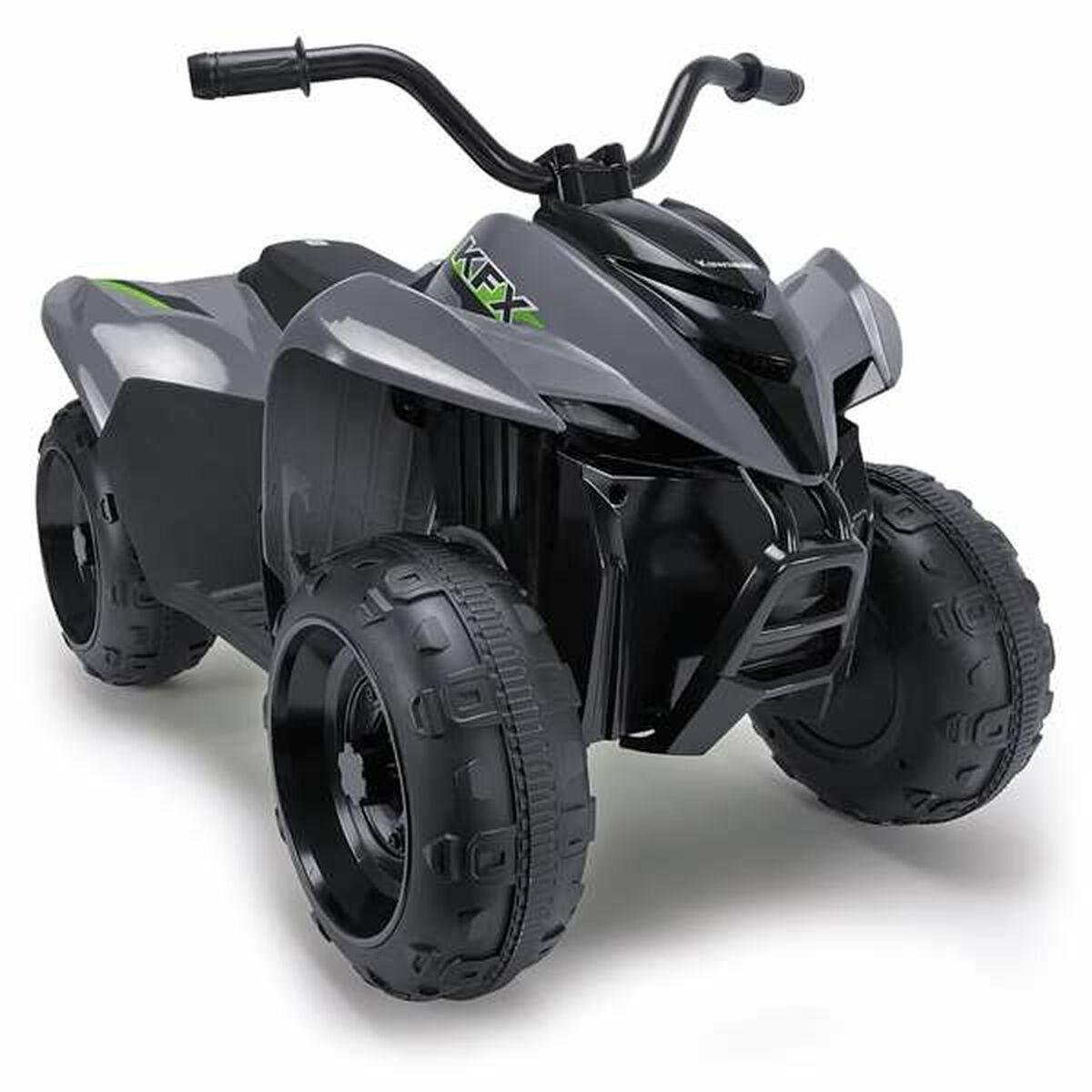 Injusa elektrisk quad Kawasaki - Grå, 6 V, 90,5 × 56 × 61,3 cm