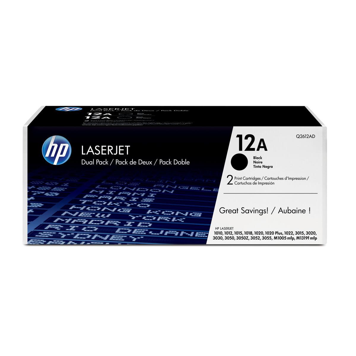 Original toner HP 12A Sort Toner