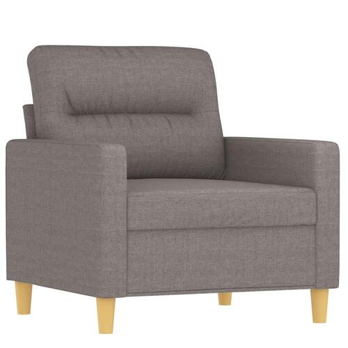 Sofasæt 4 dele med puder stof gråbrun