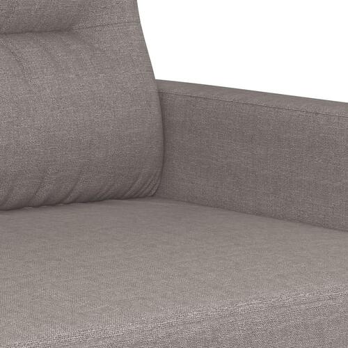 Sofasæt 4 dele med puder stof gråbrun