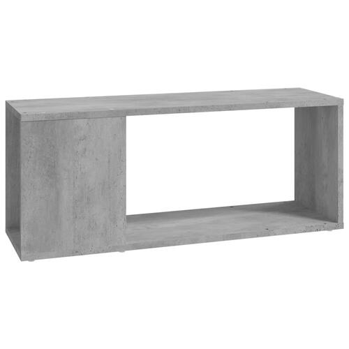 Tv-bord 80x24x32 cm konstrueret træ betongrå