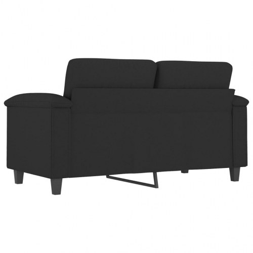 2-personers sofa i mikrofiberstof - sort