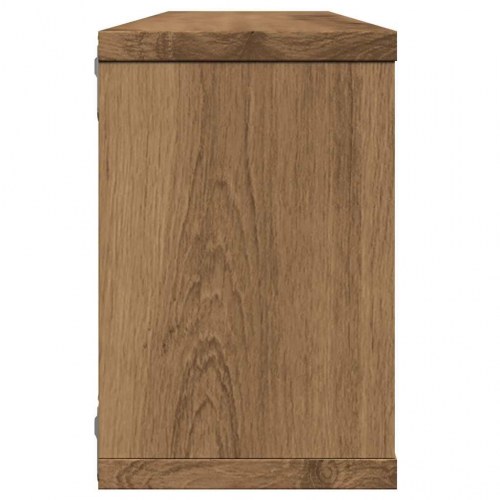 Væghylder 2 stk. - kubeformet, konstrueret træ i kunsteg 60×15×23 cm