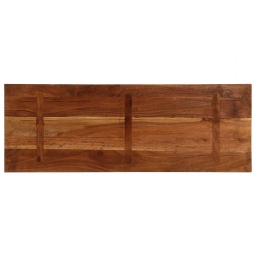 Bordplade 140x60x2,5 cm rektangulær massivt genbrugstræ