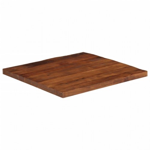 Bordplade 70x70x3,8 cm firkantet massivt genbrugstræ