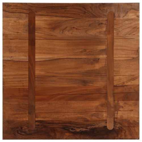 Bordplade 70x70x3,8 cm firkantet massivt genbrugstræ