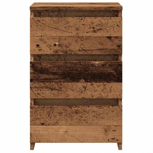 Sengeborde 2 stk. - 40×35×62,5 cm i konstrueret træ, gammelt trælook
