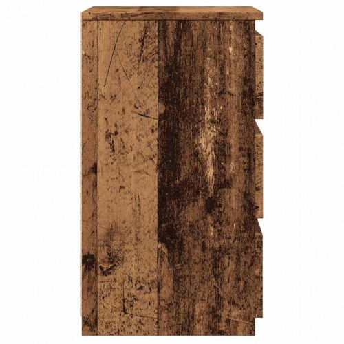 Sengeborde 2 stk. - 40×35×62,5 cm i konstrueret træ, gammelt trælook