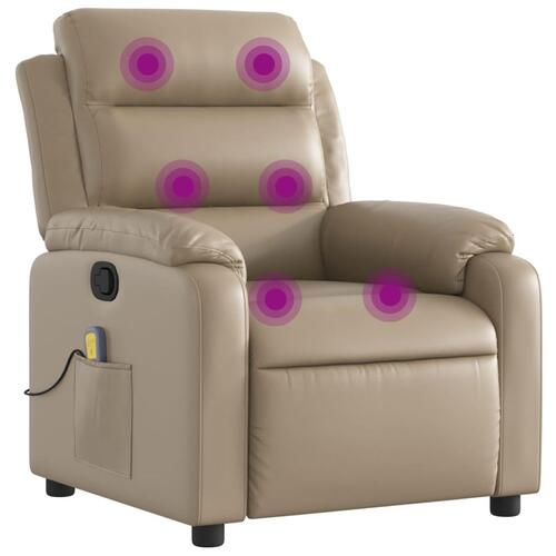 Massagestol kunstlæder cappuccino