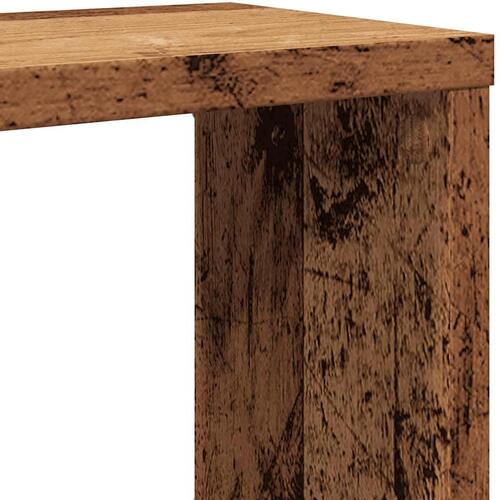 Væghylder 4 stk. 60x15x23 cm kubeformet konstrueret træ sort