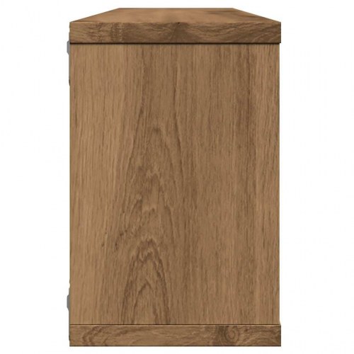 Væghylder 6 stk. - kubeformet, konstrueret træ, kunsteg, 60×15×23 cm