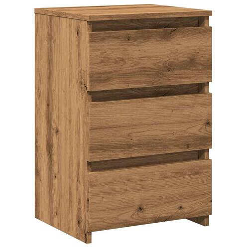 Sengebord 40x35x62,5 cm konstrueret træ kunsteg