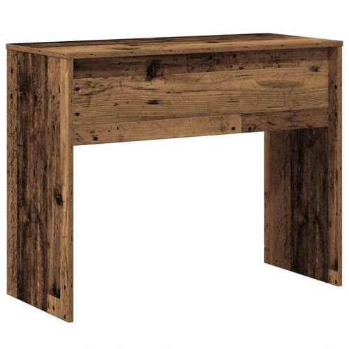 Skrivebord 90×40×72 cm i konstrueret træ - antikt træ