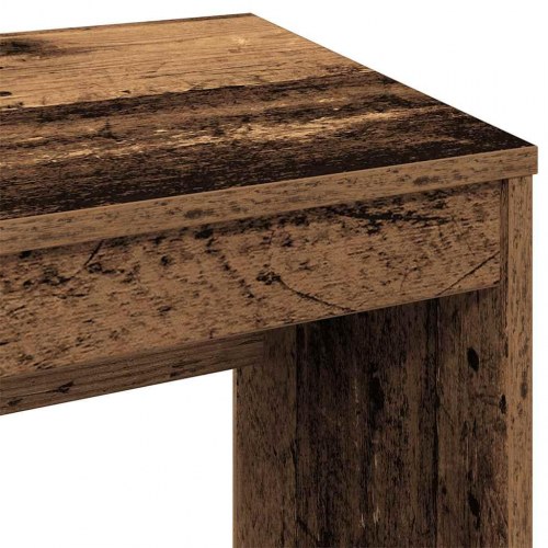 Skrivebord 90×40×72 cm i konstrueret træ - antikt træ