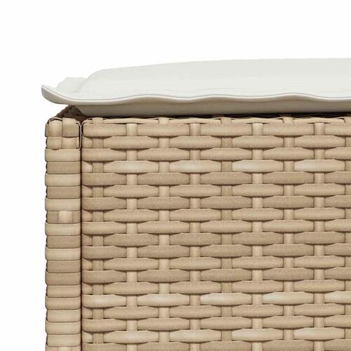 Sofasæt til haven 9 dele med hynder polyrattan beige