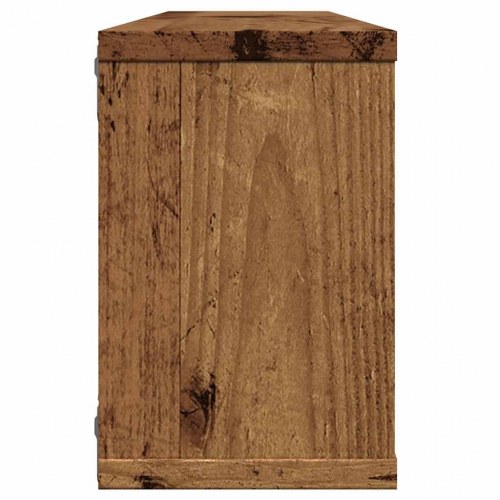 Væghylder 2 stk. kubeformet - 60×15×23 cm, konstrueret træ, antikt træ