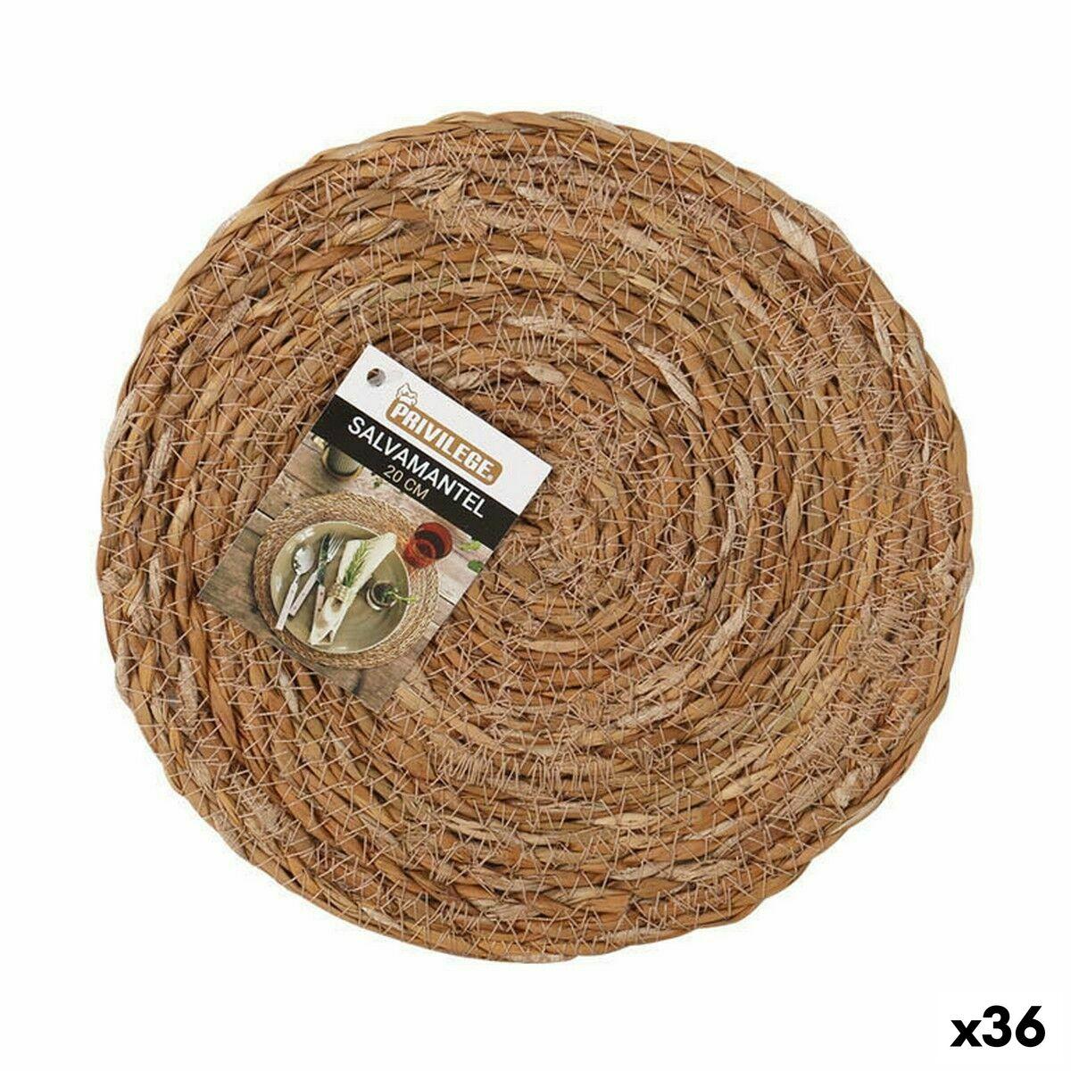 Dækkeserviet Privilege tang - brun, Ø 20 cm (36 stk.)