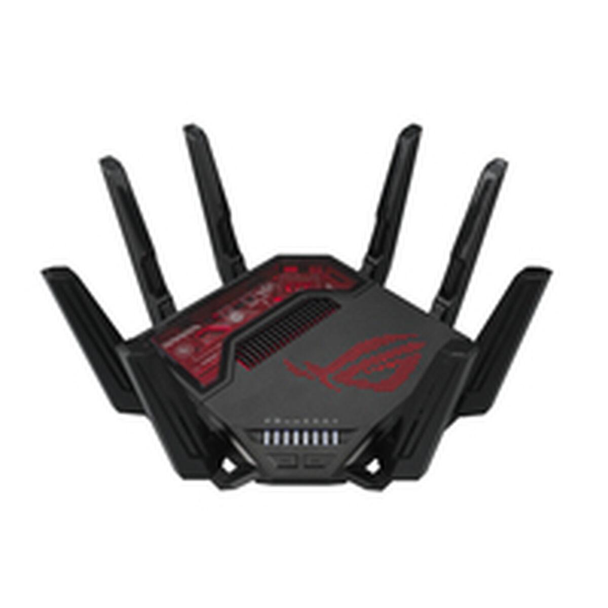 Router Asus GT-BE19000 Sort Sort/Rød USB USB 2.0 RJ45 Ethernet LAN USB 3.2 Wi-Fi