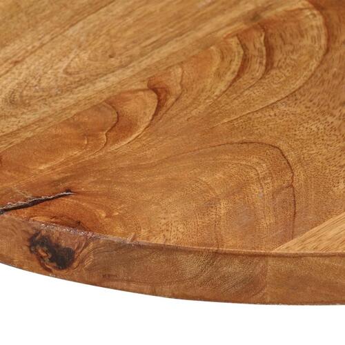 Bordplade Ø80x2,5 cm rund massivt mangotræ