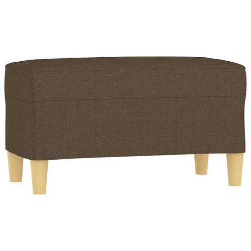 Bænk 70x35x41 cm stof brun