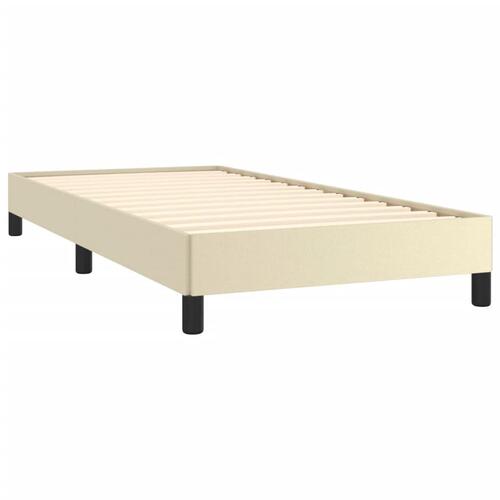Sengeramme 90x190 cm kunstlæder brun