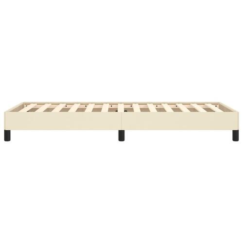 Sengeramme 90x190 cm kunstlæder brun
