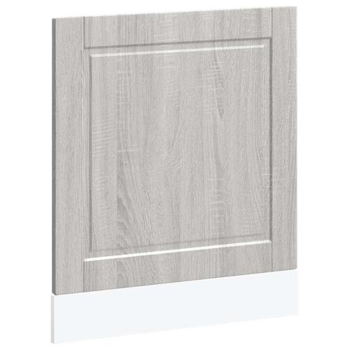 Låge til opvaskemaskine Porto 60x1,5x67 cm grå sonoma-eg