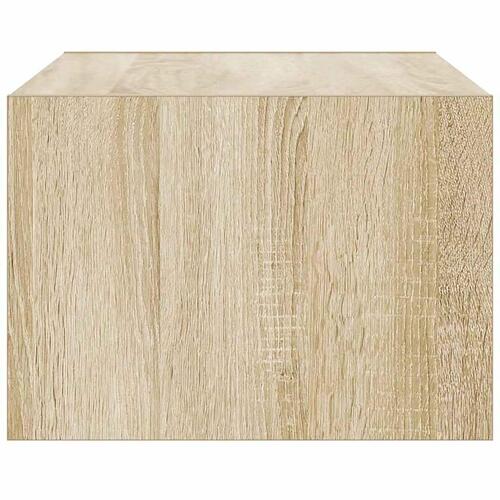 Tv-bord med LED-lys 75x35,5x25 cm sonoma-eg