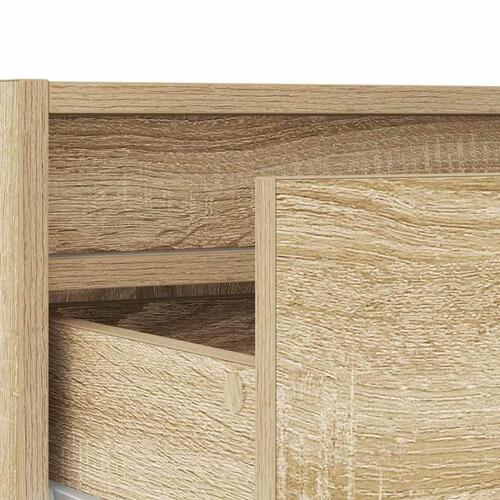 Tv-bord med LED-lys 75x35,5x25 cm sonoma-eg