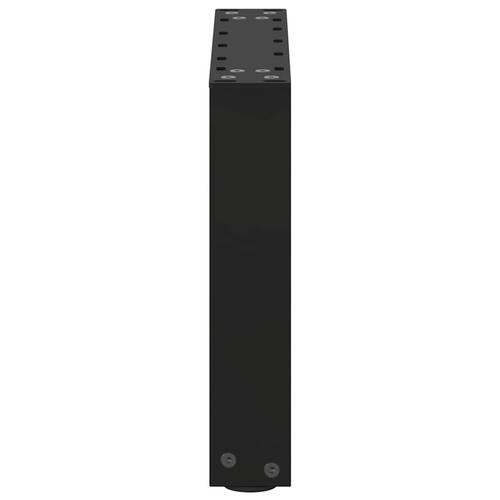 Sofabordben U-formet 2 stk. 40x(30-31) cm stål sort