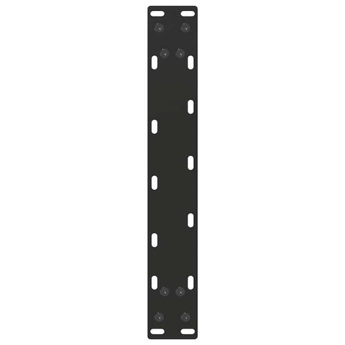 Sofabordben U-formet 2 stk. 40x(30-31) cm stål sort