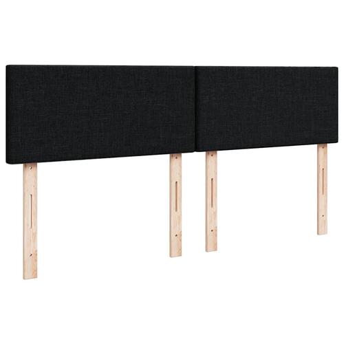 Ottoman seng med madras 140x200 cm stof sort