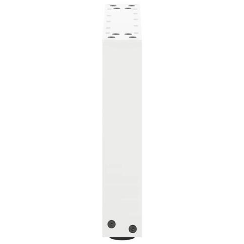 Sofabordben U-formet 2 stk. 40x(30-31) cm stål hvid