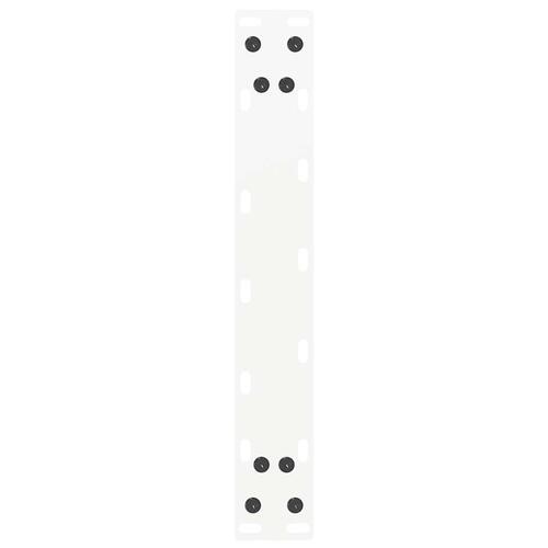 Sofabordben U-formet 2 stk. 40x(30-31) cm stål hvid