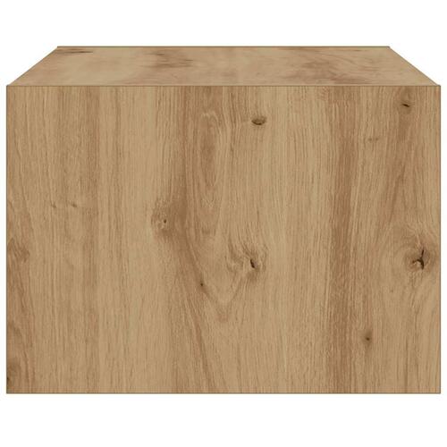 Tv-bord med LED-lys 75x35,5x25 cm kunsteg