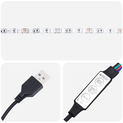 Tv-bord med LED-lys 75x35,5x25 cm kunsteg