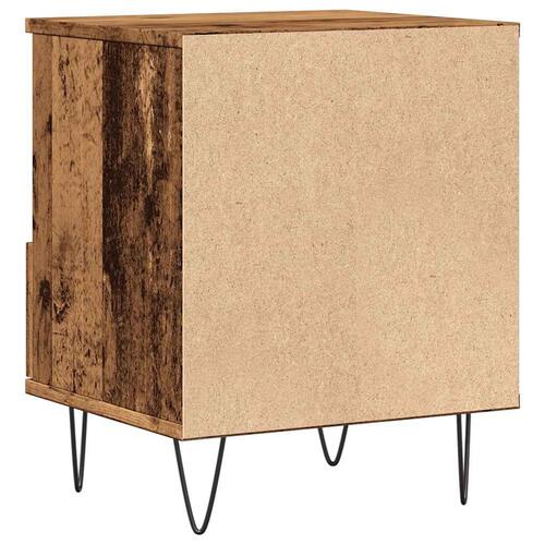 Sengebord 40x35x50 cm konstrueret træ antikt træ