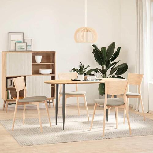 Bordplade 140x60x2 cm massivt egetræ oval