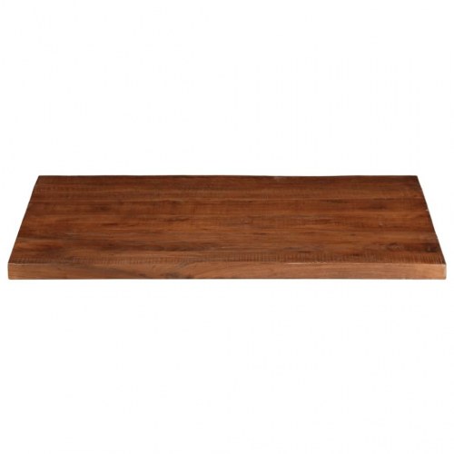 Bordplade 100x80x3,8 cm rektangulær massivt genbrugstræ