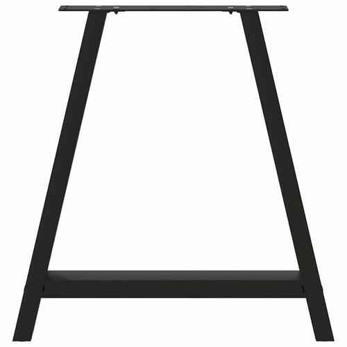 Sofabordben A-formet 2 stk 70x(72-73) cm stål sort