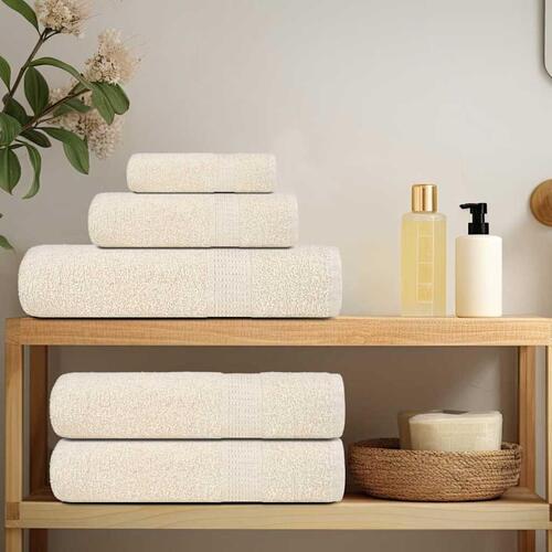 Håndklæder 2 stk. 30x30 cm 360 g/m2 100 % bomuld cremefarvet