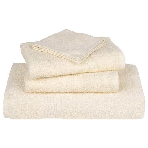 Håndklæder 2 stk. 30x30 cm 360 g/m2 100 % bomuld cremefarvet