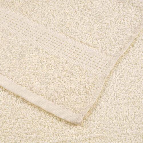 Håndklæder 2 stk. 30x30 cm 360 g/m2 100 % bomuld cremefarvet