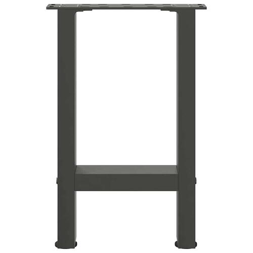 Sofabordben 2 stk. 28x(42-43) cm stål antracitgrå