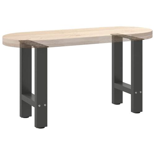 Sofabordben 2 stk. 28x(42-43) cm stål antracitgrå
