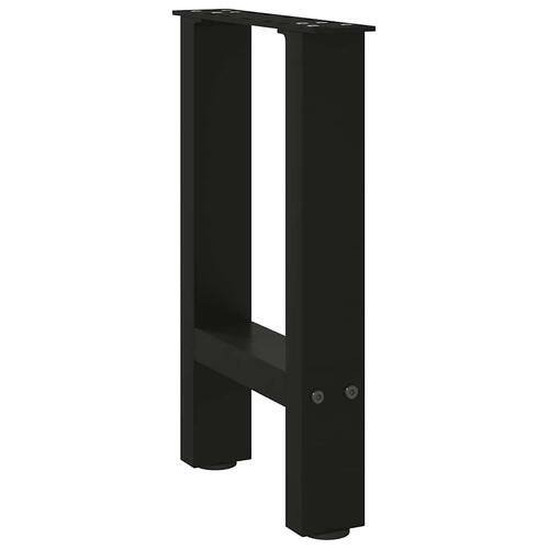 Sofabordben 2 stk. 38x(42-43) cm stål sort