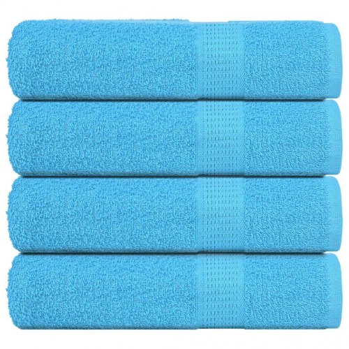Badehåndklæder FROGN 4 stk. turkis 100 x 150 cm 360 g/m²